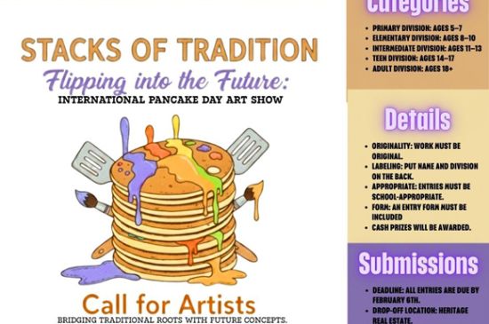 Call for Artists: International Pancake Day Art Show 2026